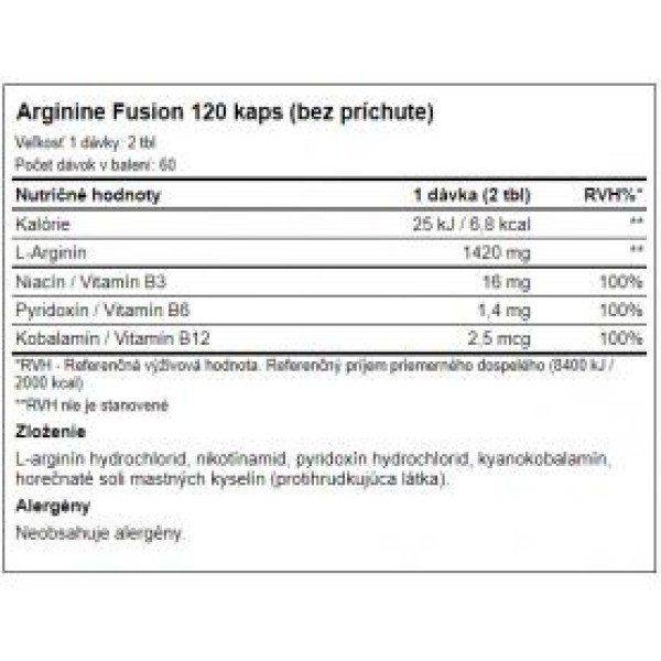 Aone Arginine Fusion 120 tabs aone